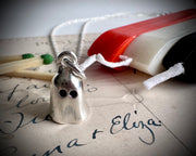 impressionable Isabella ghost pendant - ghost wax seal jewelry