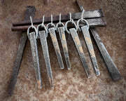 rustic nail earrings