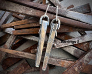 rustic hardware earrings