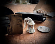 Calista the ghost necklace pendant - impressionable cauldron ghost wax seal jewelry