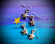 star earrings - rustic celestial jewelry