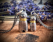 poppet doll necklace pendant ... doll jewelry talisman