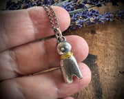 poppet doll necklace pendant ... larger doll jewelry talisman