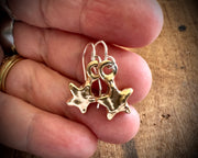 star earrings - rustic celestial jewelry
