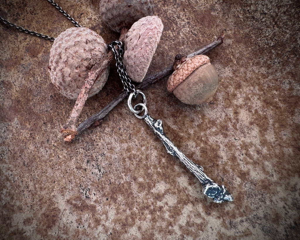 oak twig pendant