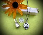ghost wax seal pendant - ghost wax seal jewelry