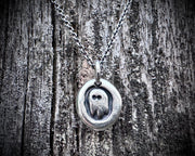 ghost wax seal pendant - ghost wax seal jewelry