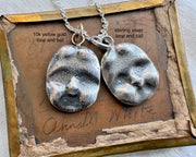 doll face necklace pendant - sterling silver Frozen Charlotte doll face