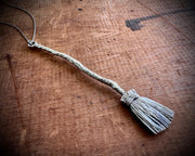 witch besom broom - cocktail stirrer, home decor, tree ornament, magic wand, bold pendant, talisman