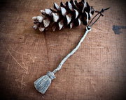 witch besom broom - cocktail stirrer, home decor, tree ornament, magic wand, bold pendant, talisman