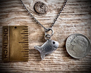 swimming fish necklace pendant - yummy fish jewelry