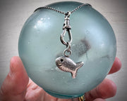 swimming fish necklace pendant - yummy fish jewelry