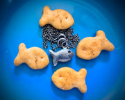 swimming fish necklace pendant - yummy fish jewelry