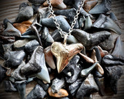 custom for K - gold shark tooth talisman necklace pendant