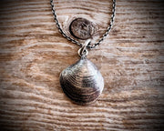 quahog shell necklace pendant