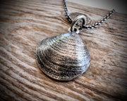 quahog shell necklace pendant
