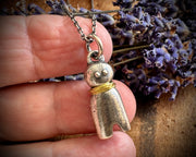 poppet doll necklace pendant ... larger doll jewelry talisman