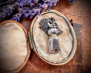 poppet doll necklace pendant ... larger doll jewelry talisman