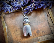poppet doll necklace pendant ... larger doll jewelry talisman