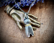 poppet doll necklace pendant ... larger doll jewelry talisman