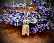 poppet doll necklace pendant ... larger doll jewelry talisman