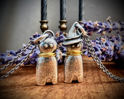 poppet doll necklace pendant ... larger doll jewelry talisman