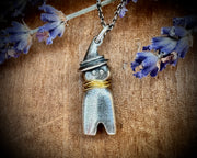 witchy poppet doll necklace pendant ... magical doll jewelry