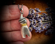 witchy poppet doll necklace pendant ... magical doll jewelry