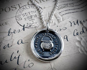 witch cauldron wax seal pendant - wax seal jewelry