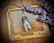 witchy poppet doll necklace pendant ... magical doll jewelry