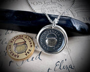 witch cauldron wax seal pendant - wax seal jewelry