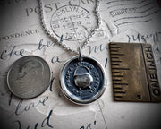witch cauldron wax seal pendant - wax seal jewelry