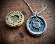 witch cauldron wax seal pendant - wax seal jewelry