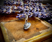 tiny witch hat necklace pendant - 3D sterling silver Halloween jewelry