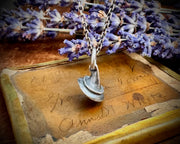 tiny witch hat necklace pendant - 3D sterling silver Halloween jewelry