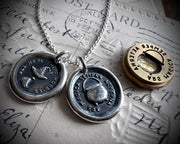 witch cauldron wax seal pendant - wax seal jewelry