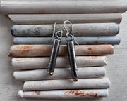 pipe stem earrings in sterling silver - pipe dreams