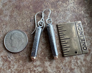 pipe stem earrings in sterling silver - pipe dreams