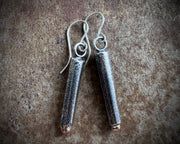 pipe stem earrings in sterling silver - pipe dreams