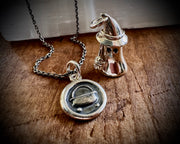 cauldron wax seal pendant - witchy wax seal jewelry