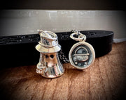 cauldron wax seal pendant - witchy wax seal jewelry