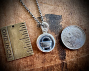 cauldron wax seal pendant - witchy wax seal jewelry