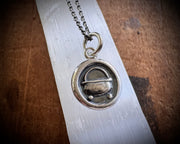 cauldron wax seal pendant - witchy wax seal jewelry