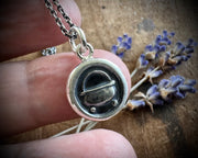 cauldron wax seal pendant - witchy wax seal jewelry