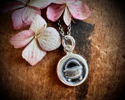 cauldron wax seal pendant - witchy wax seal jewelry