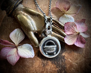 cauldron wax seal pendant - witchy wax seal jewelry