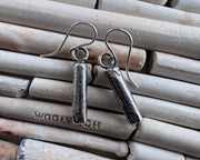 pipe stem earrings in sterling silver - pipe dreams