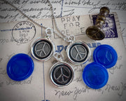 peace sign wax seal jewelry