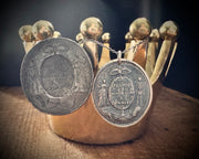 reserved - skeleton and widow wax seal necklace - the Schondels