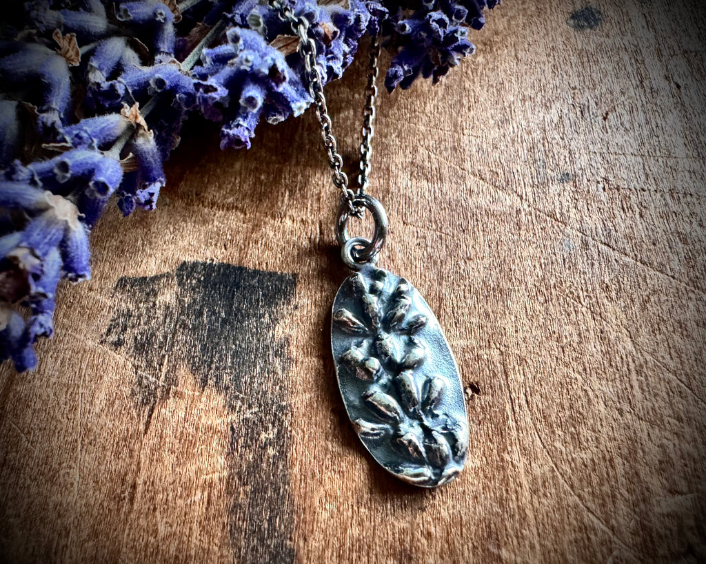 lavender necklace pendant